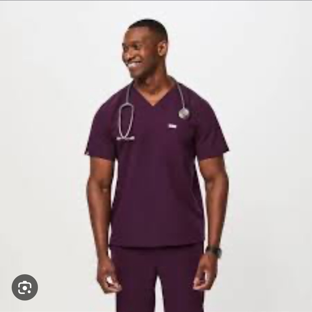 Figs Men's Deep Purple Limited Edition Leon Scrub Top